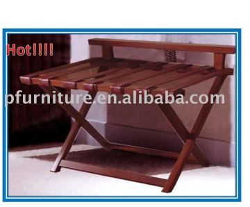 Simple leather luggage rack PFD167