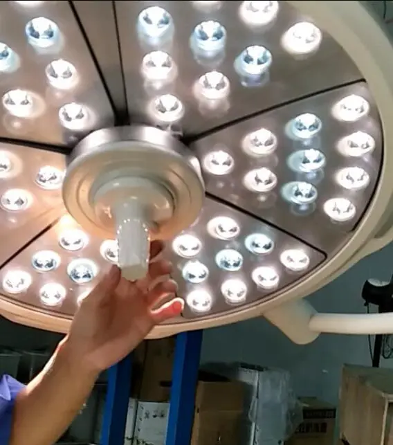 Double Dome Surgery Ceiling Mounted Shadowless Operation LED Lamp