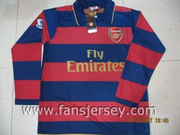 NEW SEASON ARSENAL AWAY LONG SLEEVES  JERSEY (NO.1 SUPPLIER OF SOCCER JERSEYS)