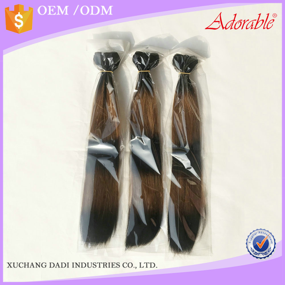 Ombre color Hair weave dyed bleached,distributor wholesale vendor tiger skin color virgin Brazilian double drawn human hair weft