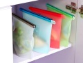 Food Grade Kesegaran Reusable Freezer Silicone Ziplock Bag