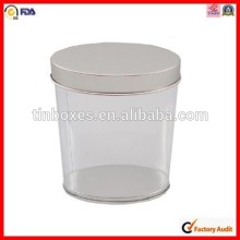 food safe round plastic clear paint cans for crafts