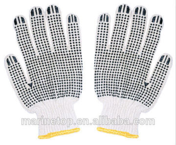 Cotton Working Gloves Non Slip Dots