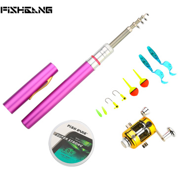 Telescopic Pocket Fishing Rod Set - Mini Pen Fishing Rod for Kids and Adults