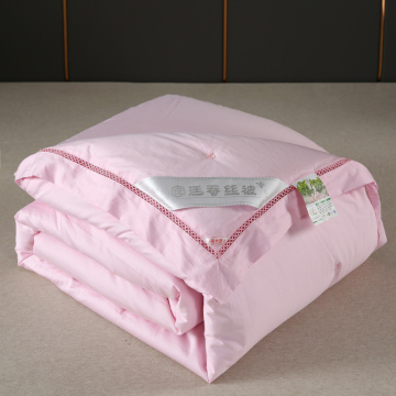 60 Long Staple Cotton Silk Quilt Pink