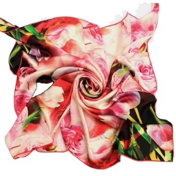 Digital Print Indian Silk Shawl - Printed Promotional Scarf