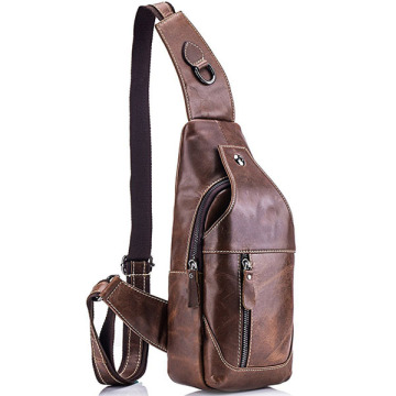 Stylish Popular Leather Men Sling Pack