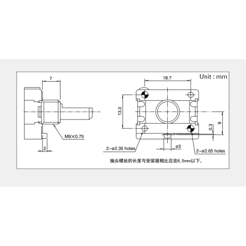 Drehpotentiometer der Serie RK168