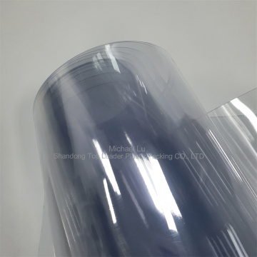 Película de PVC transparente de vidrio de 0.35 mm, Hoja de PVC de color