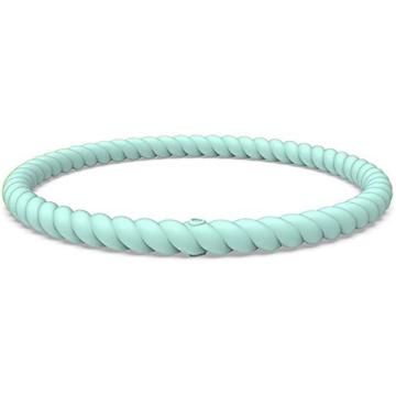 Custom Rings Braided Stackable Silicone Bracelet