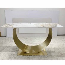 Luxury Moon Gold Chromed Console Table Furniture AN10