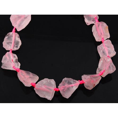 Natural Raw Rough Rose Quartz Jewelry Crystal Gemstone Beads