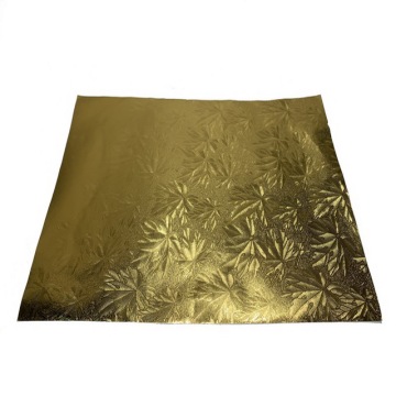 Emboss Print Aluminum Foil Laminate Gold Foil Paper for Printing