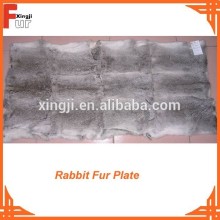Natural Grey Rabbit Plate Fur Plate