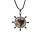 Gemstone Rudder подвесное ожерелье заживление чакра Рейки Каменное колье Колье натуральное каменное руль ожерелье для мужчин женщин