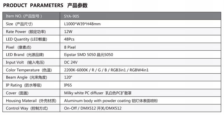 LED linear light with IP65 protection