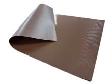 500gsm Brown PVC plain tarpaulin laminated
