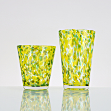 Colorful stemless wine glass Customized glassware