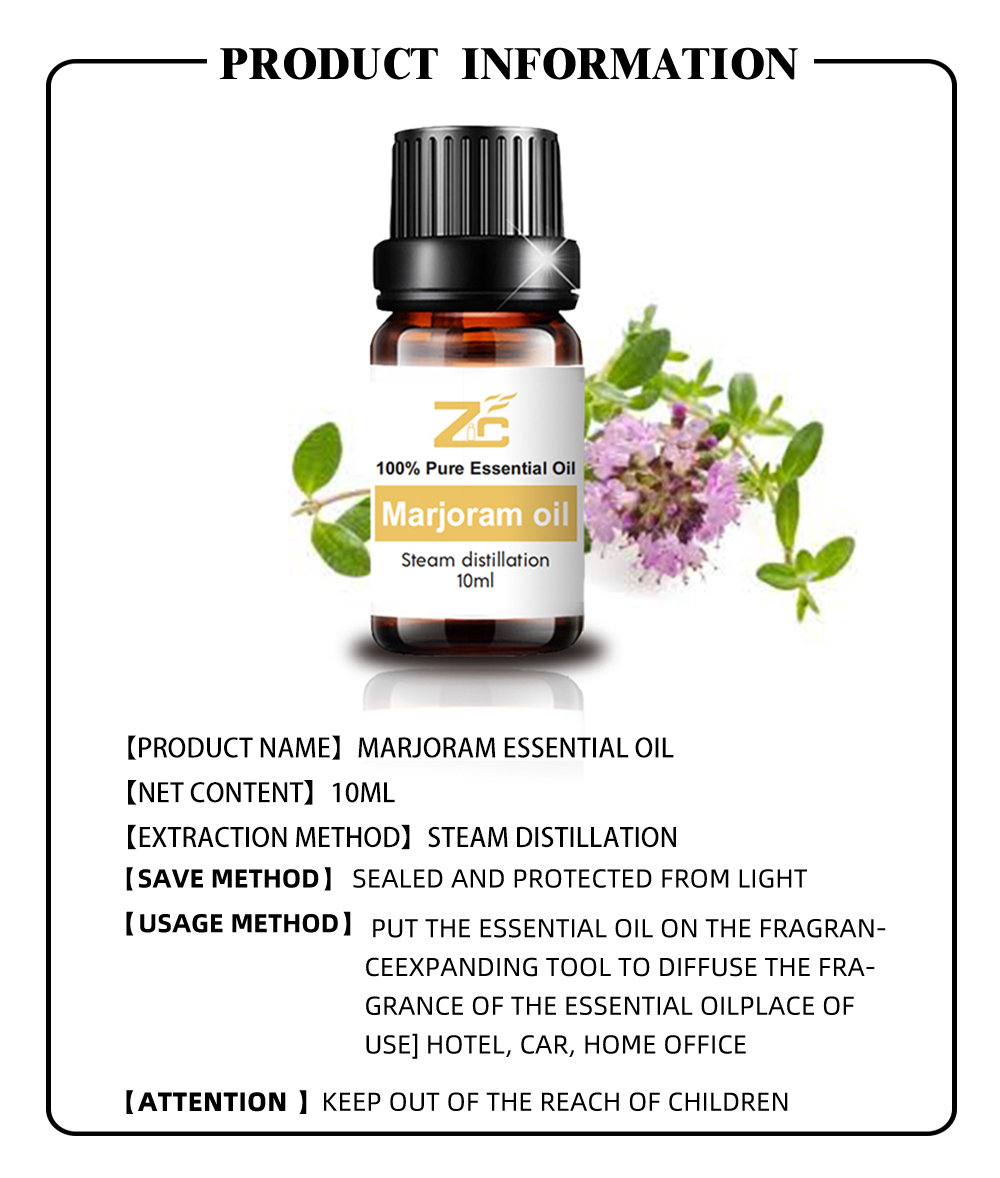 100% pure natural sweet bulk marjoram essential oil