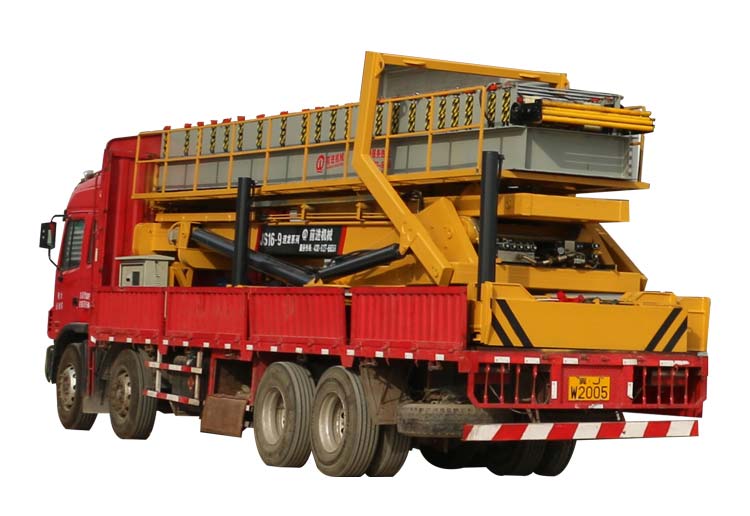 Hydraulic heavy duty lift for roof tile roll forming machine