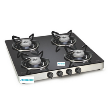 LPG Gas Glass Stove 4 Burners Kitchen