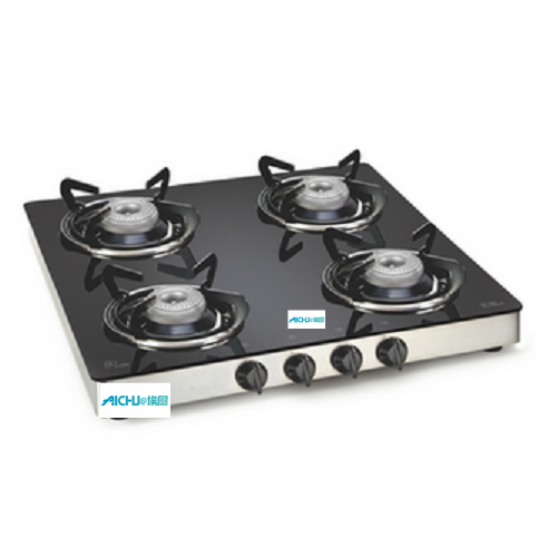 LPG Gas Glass Stove 4 Burners Kitchen