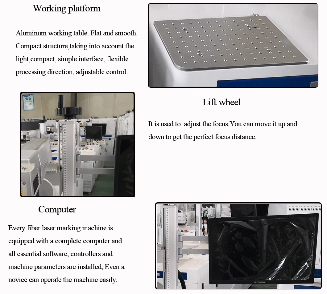 20W 30W Metal Plastic Glass Engraving Marking Machine Fiber Laser Printer