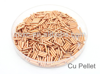 Copper melting materials 99.9999% Cu source material evaporation