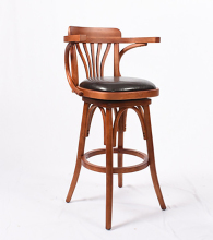 Modern Solid Wood Bar Stools for Hotels and Restaurants