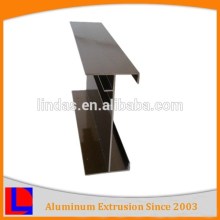 High quality 6000 series shinny surface treatment I shape electro coating aluminum profile