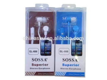 Wholesale in ear earphone bulk ,cheap earphone,colorful earphone