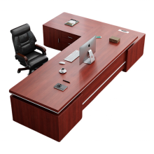Modern Large Office Desk and Chair Combination for President Manager Desk Furniture