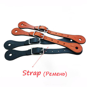 Riding Spurs Leather Strap Horse Riding Antique Western Hand Carved Spur Decorative Riding Boots Horse Racing Equipment Cavalo