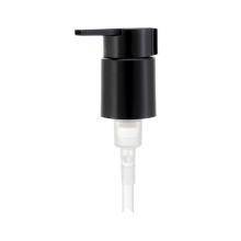24/410 360-Degree Rotation Black Smooth Long Nozzle Lotion Pump With Glossy Clip