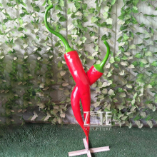 Outdoor large vegetable sculpture resin fiberglass pepper statue