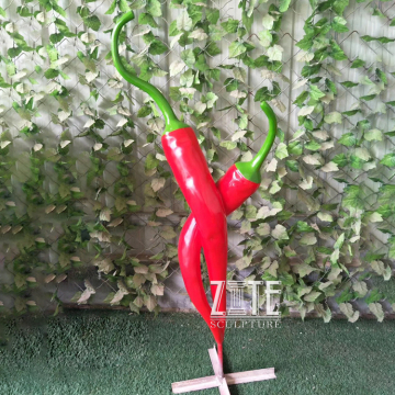 Outdoor large vegetable sculpture resin fiberglass pepper statue