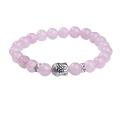 Natural Rose Quartz 8MM Gemstone Buddhism Prayer Beads Bracelets