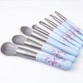 Colorful Butterfly wood handle makeup brush sets