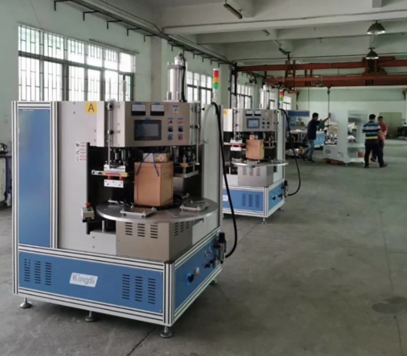 High-Frequency Ostomy Bag Making Machines with Automatic Turntable Double Heads for Medical Bags
