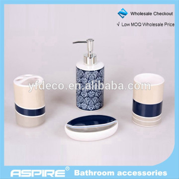 Bathroom Accessories Colorful 4pcs Ceramic set
