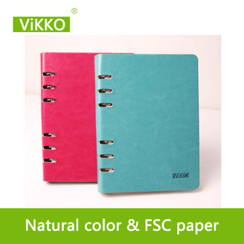 embossed logo and pu leather notebook