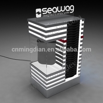 acrylic waterproof mobile pouch display/ waterproof mobile bag display rack