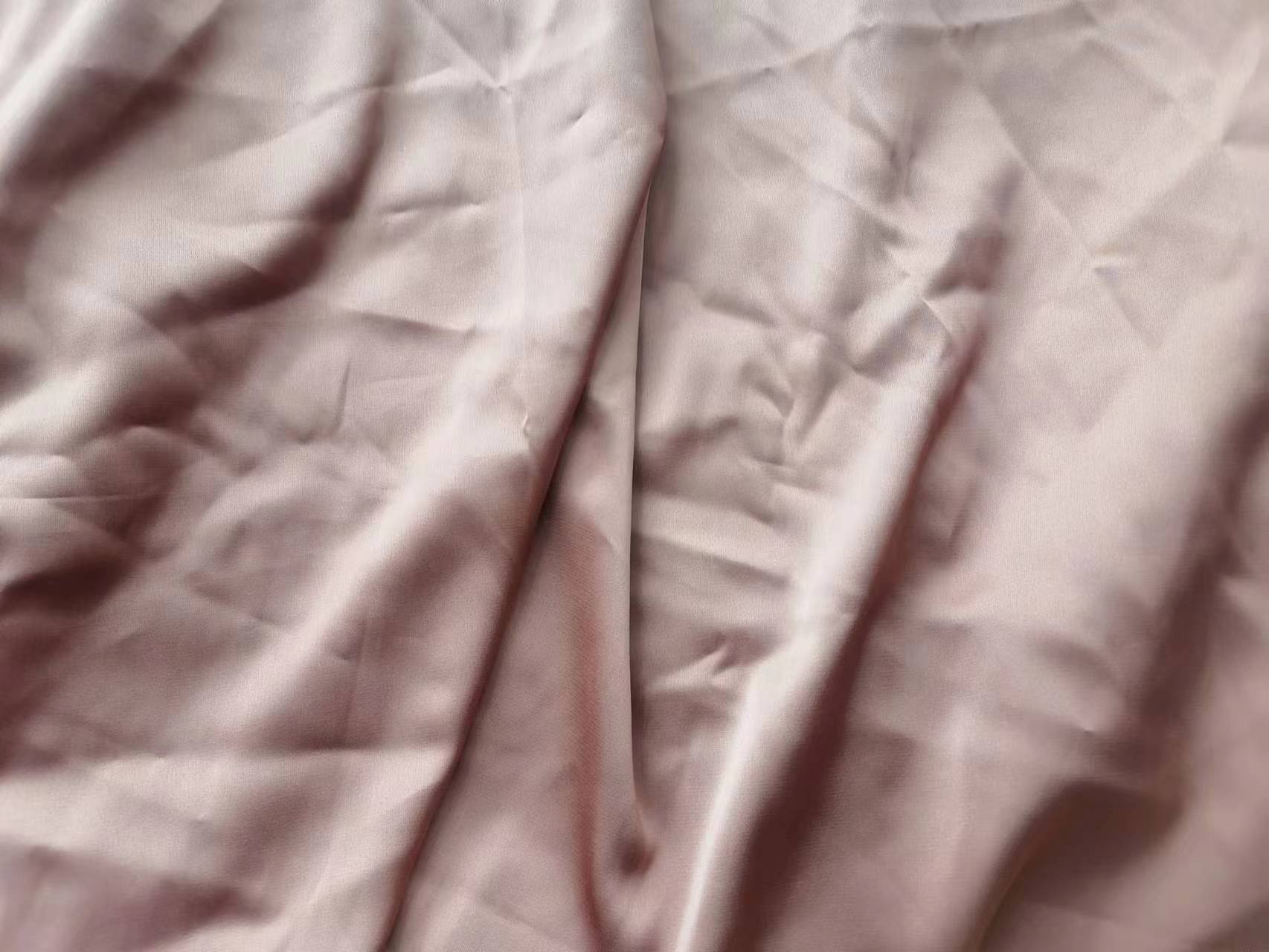 woven polyester spandex dull satin dyed fabric