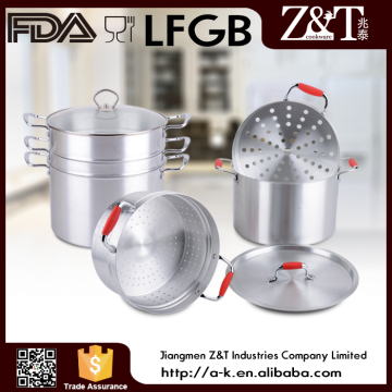 New product aluminium 3 layer commercial steamer pots