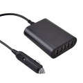 Högkvalitativ 45W 5-ports USB-billaddare