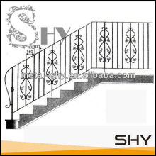 Wrought iron decorative stair grill railing designs