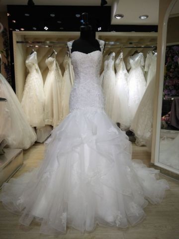 alibaba express sew on crystal beads wedding dress