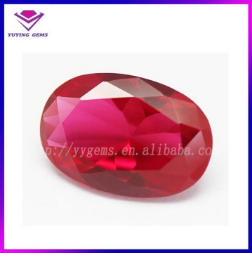 Oval Ruby Gems China Earring Created Corundum Jewelry Wholesale