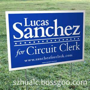 Corrugated Plastic Yard Sign