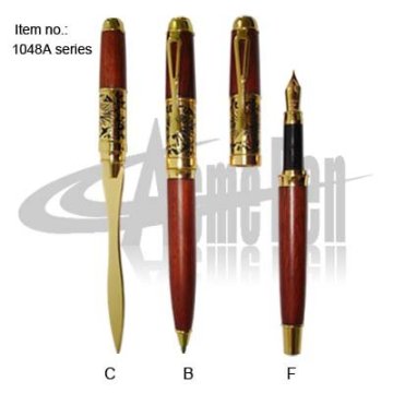 Wooden MB style Couple pen set